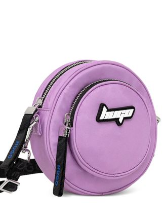 HUGO BOSS Crossbodytas met logoplakkaat - Paars