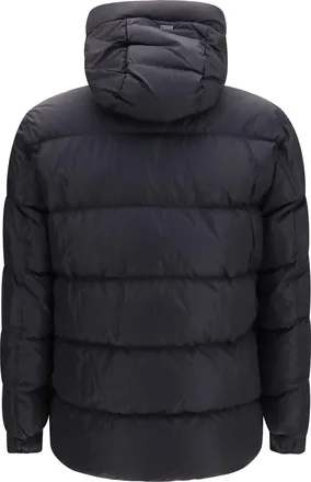 Herno Quilted Hooded Puffer Down Jacket - Black