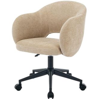 Vente-Unique Sedia da ufficio Tessuto testurizzato Beige - ACACILIO