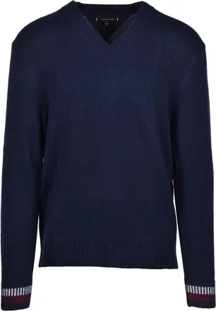 Tommy Hilfiger Blue Crewneck Cotton Sweater