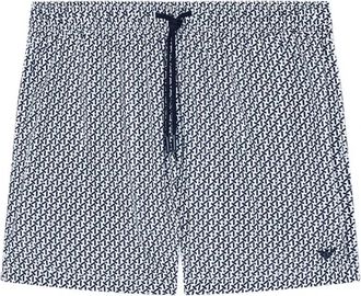 Emporio Armani Zwemshorts met gemengd patroon - Heren - Strandmode - Wit - S - Badmode