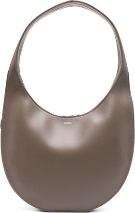 Coperni Crescent-Shaped Brown Calfskin Shoulder Bag