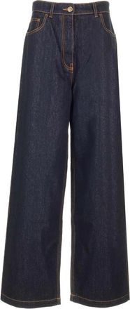 Etro Lurex Denim Jeans - Dames - Loose Fit Jeans - Blauw - W27 - Denim - Jeans