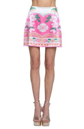 Ciebon Lenya Floral Miniskirt in Pink at Nordstrom, Size X-Small