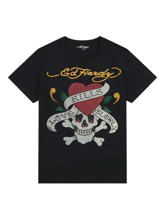 Ed Hardy skull T-shirt - Black
