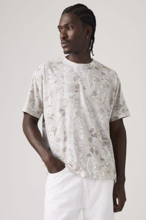 Levi's Camiseta Boxy - Hombre - XL - Blanco / Falke Birch Camo Silvery Tonal