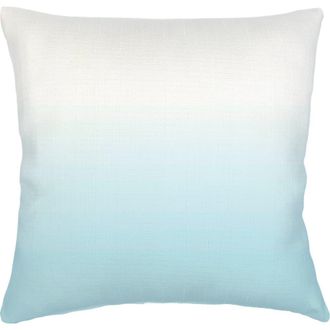 Anaya with Love Aqua Ombre Linen Euro Pillow 26x26 with Down Alternative Insert at Nordstrom
