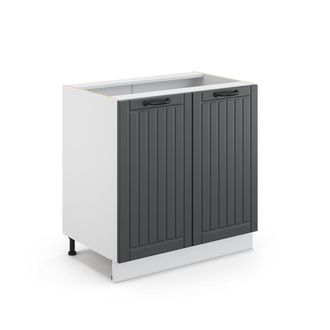 Vicco Armario De Ba&ntilde;o Mediano Fame-line, Antracita, 80 X 81.6 Cm Con Estante, Sin Encimera, Vicco