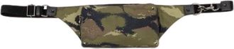 Valentino Pre-owned Rockstud Nylon Waist Bag - Heren - Vintage Heuptassen - Groen - ONE Size - Nylon - Vintage