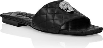 Philipp Plein Sandals Flat Crystal Skull