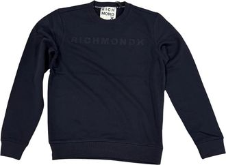 John Richmond Sweatshirt Sejam - Heren - Sweatshirts - Blauw - 2XL - Katoen - Hoodies & sweatvesten