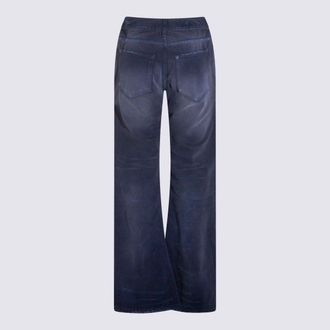 Balenciaga Womens Jeans Dirty Dark Blue _100 % Co