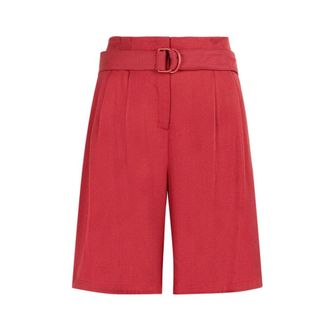Roberto Cavalli Wide-Leg Shorts - Dames - Korte broeken - Rood - Maat: M Zijde