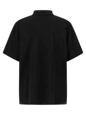 Balenciaga Logo-Embroidered Piqu&eacute; Polo Shirt - Black