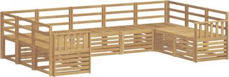 vidaXL Juegos De Sof&aacute;s Madera De Acacia S&oacute;lida Vidaxl