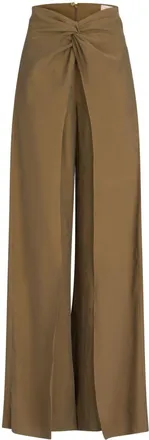 Silvia Tcherassi Canturipe high-waist palazzo trousers - women - Viscose/Polyester - L - Green