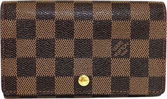 Louis Vuitton Brown Damier Canvas Long Wallet (Bi-Fold) (Pre-Owned)