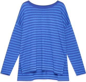 Maliparmi Soft Touch Truien - Dames - Ronde hals truien - Blauw - S - Wol - Truien & Vesten