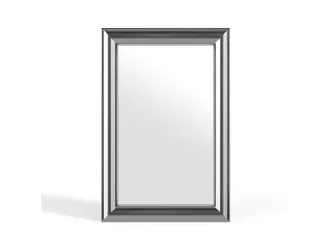 Vente-Unique Espejo mural rectangular met&aacute;lico - An. 80 x Alt. 120 cm - Cromado - BORAYA