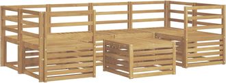 vidaXL Conjunto De Sof&aacute;s De Exterior 7 Uds. Blanco Vidaxl