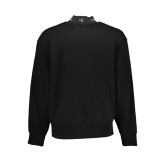 Calvin Klein Logo-Embroidered Cotton Sweatshirt - Black
