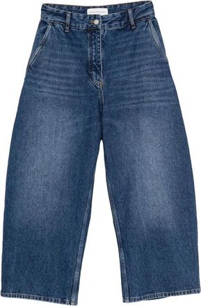 STUDIO NICHOLSON Washed Wide-leg Denim Jeans