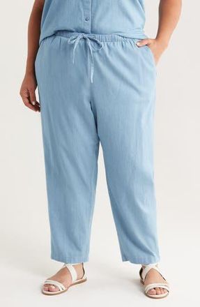 Eileen Fisher Tapered Ankle Drawstring Pants in Washed Indigo at Nordstrom Rack, Size 3X