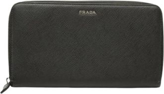 Prada Pre-owned Coin Case - Dames - Vintage Accessoires - Zwart - ONE Size - Leer - Vintage