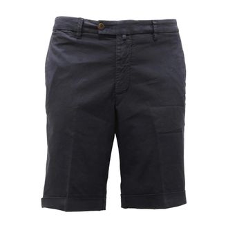 BRIGLIA 1949 Slim Bermuda Shorts Made in Italy - Heren - Korte Broeken - Blauw - 3XL - Korte Broeken