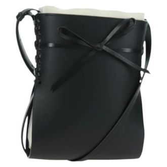 Loewe Pre-owned Leren Schoudertas - Dames - Pre-owned - Zwart - Maat: ONE Size Leer