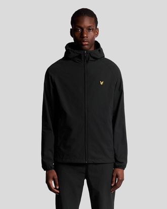 Lyle & Scott Mens Sports Hooded Track Jacket - Black - Size X-Large