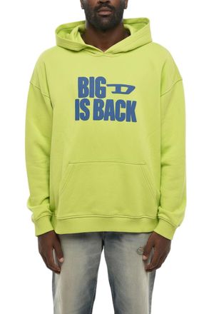 Diesel Yellow Relaxed Logo Hoodie