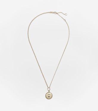 Foundrae Protection 18kt gold chain necklace with diamonds