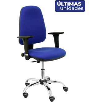 Piqueras y Crespo Piqueras Y Crespo - Silla Sierra Cp Bali Azul Brazos Regulables Cromado