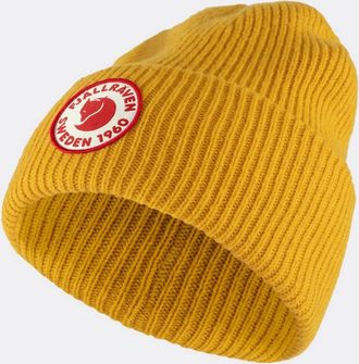 Fj&auml;llr&auml;ven 1960 Logo Unisex Beanie - Mustard Yellow 161 - Size: ONE size