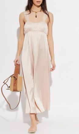 Chlo&eacute; Silk Spaghetti Strap Dress, Womens, Pink