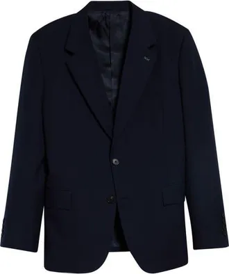 Givenchy Notch Lapel Wool Sport Coat in Night Blue at Nordstrom, Size 52
