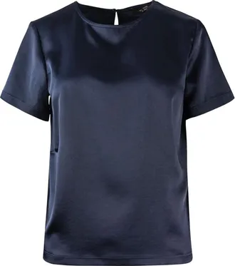 Max Mara Overhemden, Dames, Blauw, S, Polyester, Gilbert Blouse