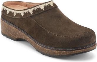 Earth Kamona Clog in Dark Brown Suede at Nordstrom, Size 9.5