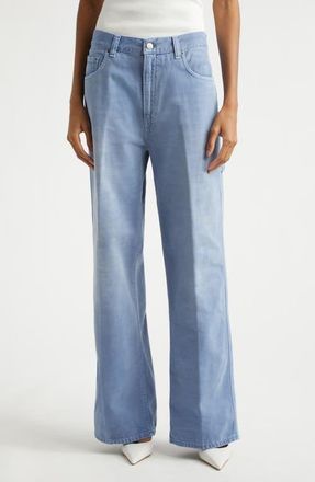 Haikure Winona Bull 44 Distressed Wide Leg Jeans in Indigo at Nordstrom, Size 30