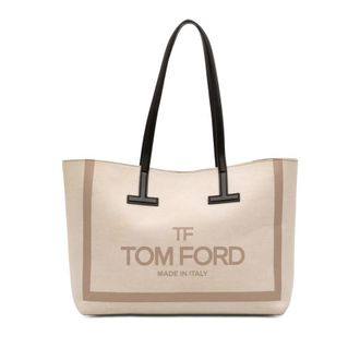 Tom Ford Pre-owned Tom Ford Small Canvas T Tote Ladies PR5D9XCTZ8D9GL74