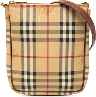 Burberry Tweedekans Haymarket Check Coated Canvas Schoudertas