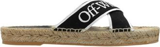 Off-white Bookish Slides - Dames - Sandalen - Zwart - 40 EU - Jute - Schoenen