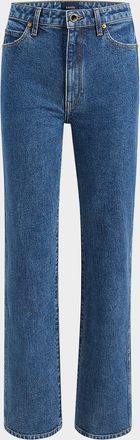 Khaite Danielle Acid-Wash Straight-Leg Jeans