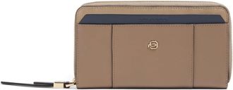 Piquadro Circle Wallet - Dames - Portefeuilles - Bruin - ONE Size - Leer - Accessoires