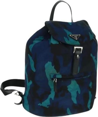 Prada Pre-owned Backpacks, female, Multicolor, Size: ONE SIZE Pre-owned Nylon Backpack