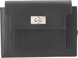 Herm&egrave;s Pre-owned Kelly Pocket Wallet - Dames - Vintage Accessoires - Zwart - ONE Size - Leer - Vintage