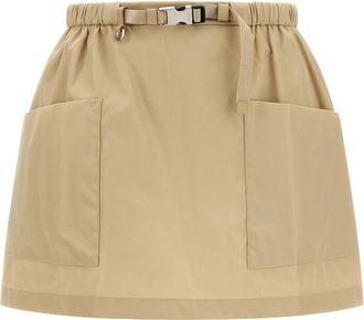 Prada Beige Re-Nylon Skirt