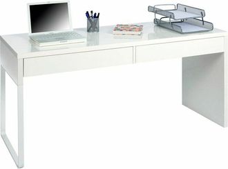 Usinestreet Usinestreet - Mesa De Ordenador Touch Blanco Artik (blanco Mate) 138cm (ancho) X 75cm (alto)