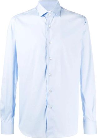 Xacus Slim Fit Katoenen Overhemd Celeste - Heren - Zakelijke Overhemden - Blauw - 5XL - Katoen - Overhemden